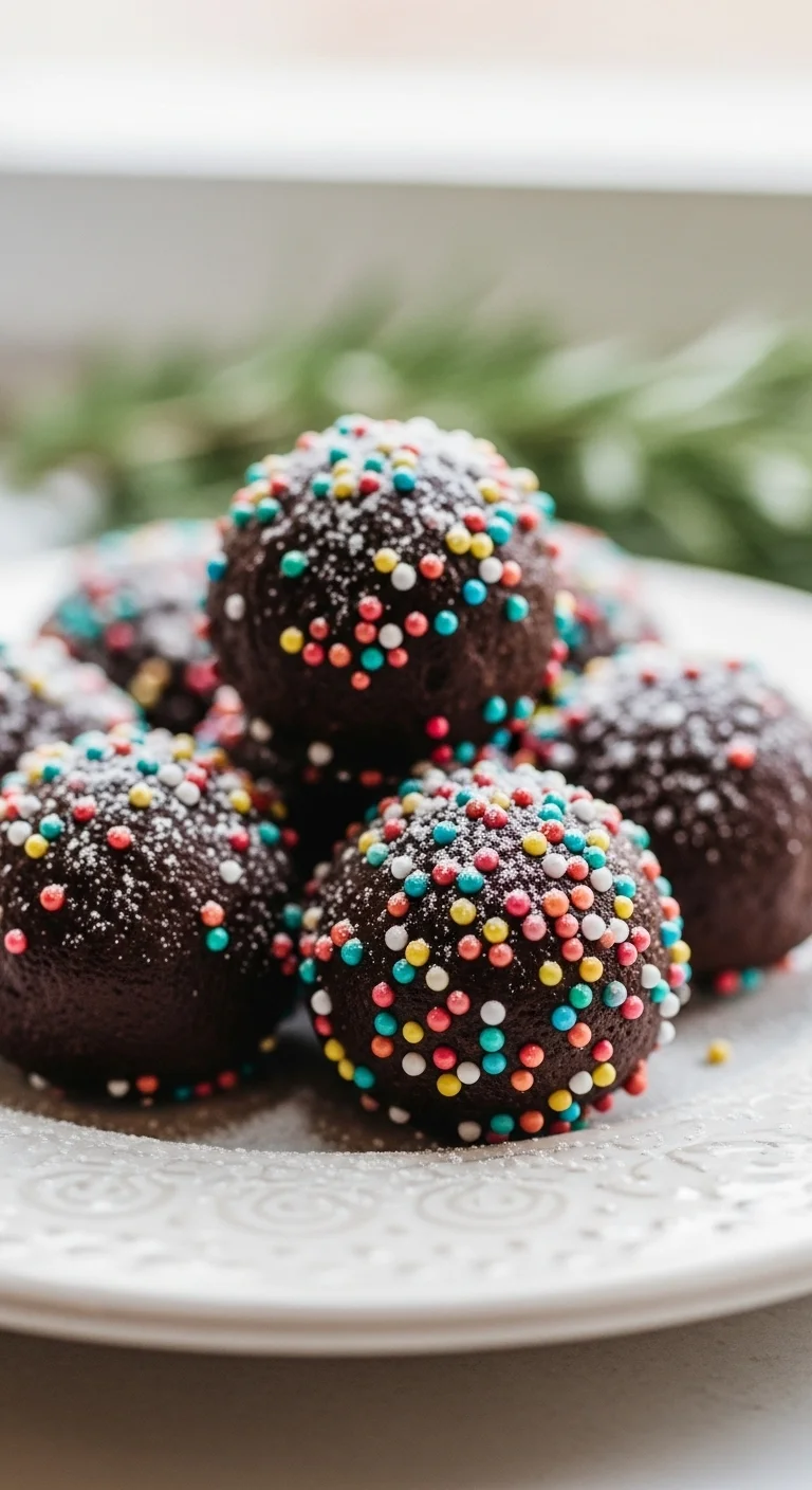 Homemade orange chocolate truffles for Christmas gifting. Creamy, rich, and delicious!