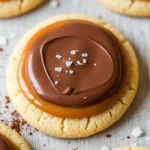Delicious homemade Twix cookies recipe with caramel and milk chocolate.