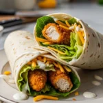 Crispy chicken snack wraps ready to eat. This easy chicken snack wraps recipe is perfect for lunch or a quick snack.