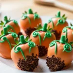 Close-up of delicious pumpkin patch strawberries, perfect for fall celebrations.